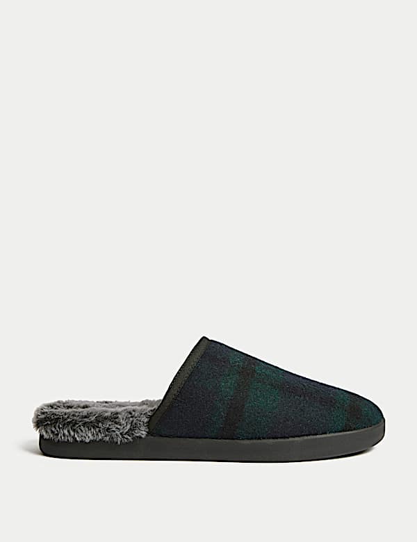 Black Watch Check Mule - US
