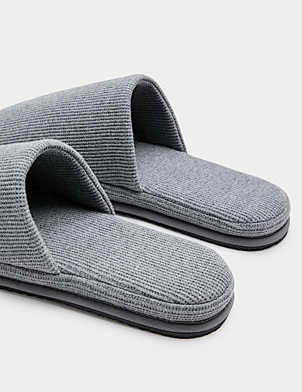 Micro Waffle Mule Slippers with Freshfeet&trade; - DK