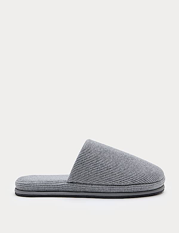 Micro Waffle Mule Slippers with Freshfeet&trade; - DK