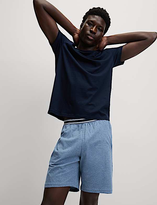 2 Pack Pure Cotton Pyjama Shorts - TW
