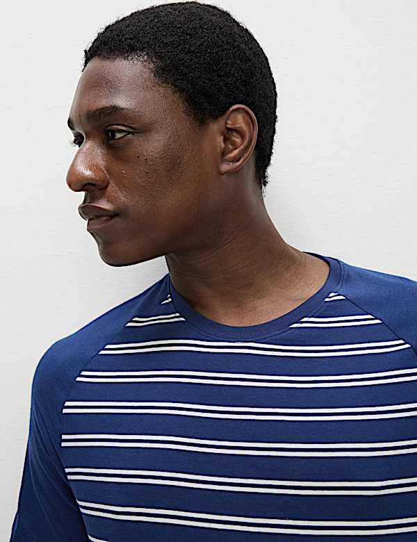 Ensemble pyjama pur coton &agrave; rayures - FR