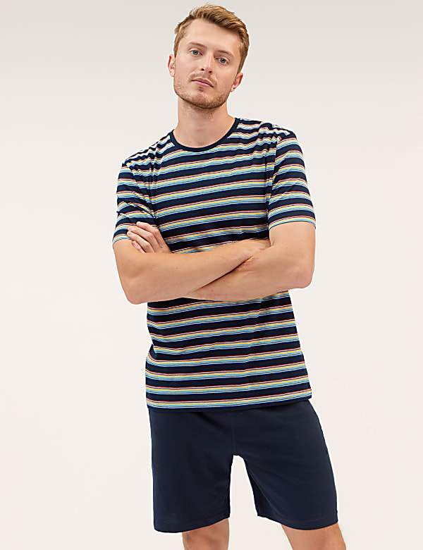 Pure Cotton Striped Pyjama Set
