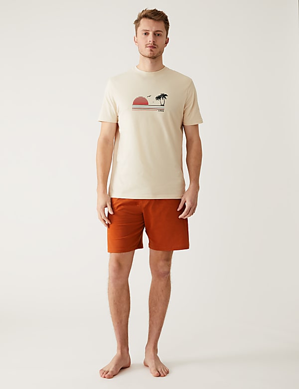 Pure Cotton Sunset Graphic Pyjama Set