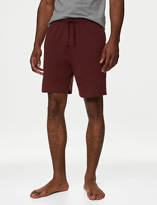 2pk Pure Cotton Pyjama Shorts