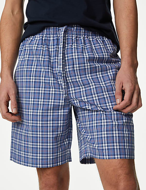 2pk Pure Cotton Printed Pyjama Shorts