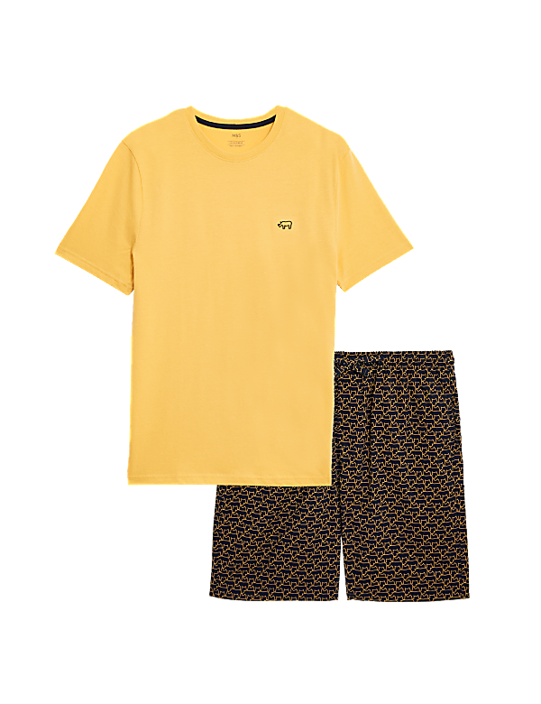 Buy Pure Cotton Rhino Print Pyjama Set at Marks Spencer