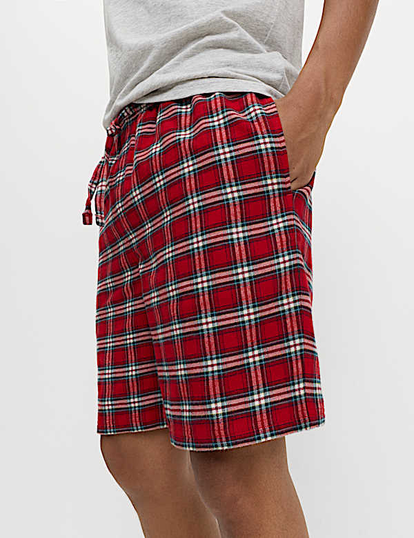 סט פיג'מה משפחתית לחג המולד ™Spencer Bear עם מכנסיים קצרים - IL