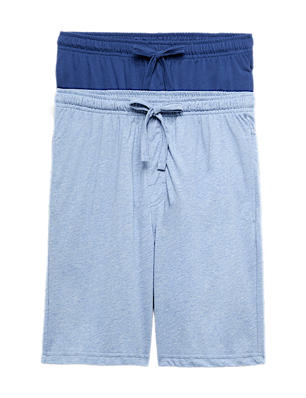 2 Pack Cotton Rich Jersey Pyjama Shorts