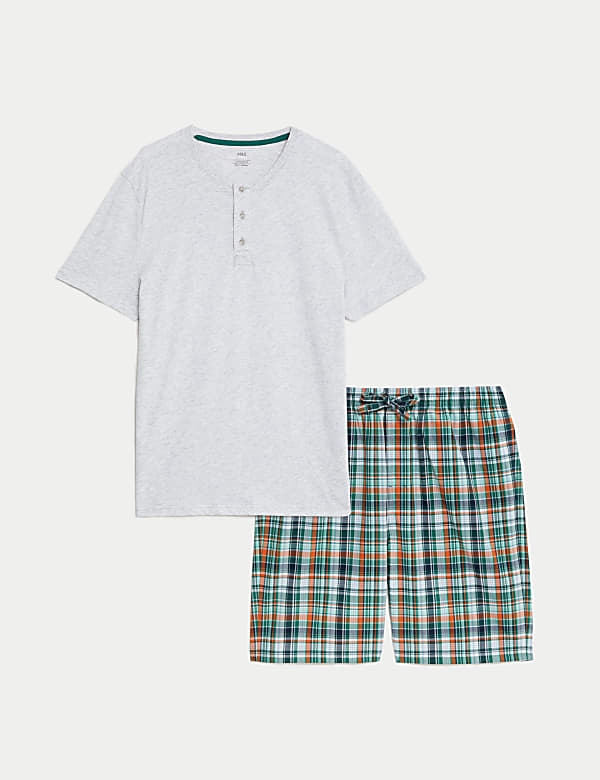 Pure Cotton Checked Pyjama Set