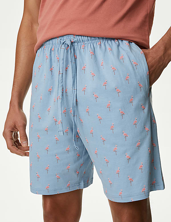Pure Cotton Flamingo Print Pyjama Set