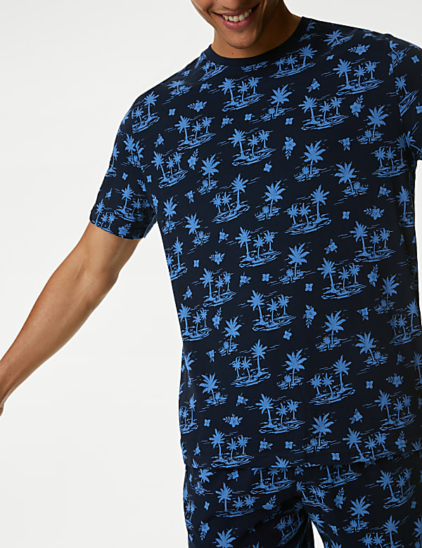Pure Cotton Tropical Print Pyjama Set
