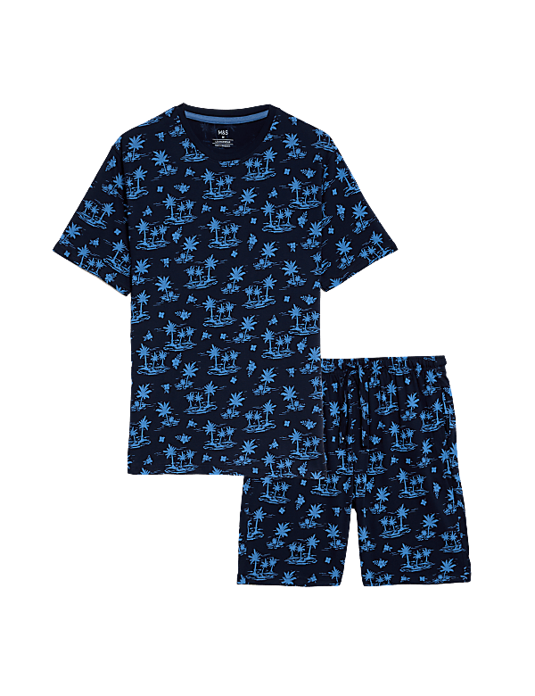 Pure Cotton Tropical Print Pyjama Set