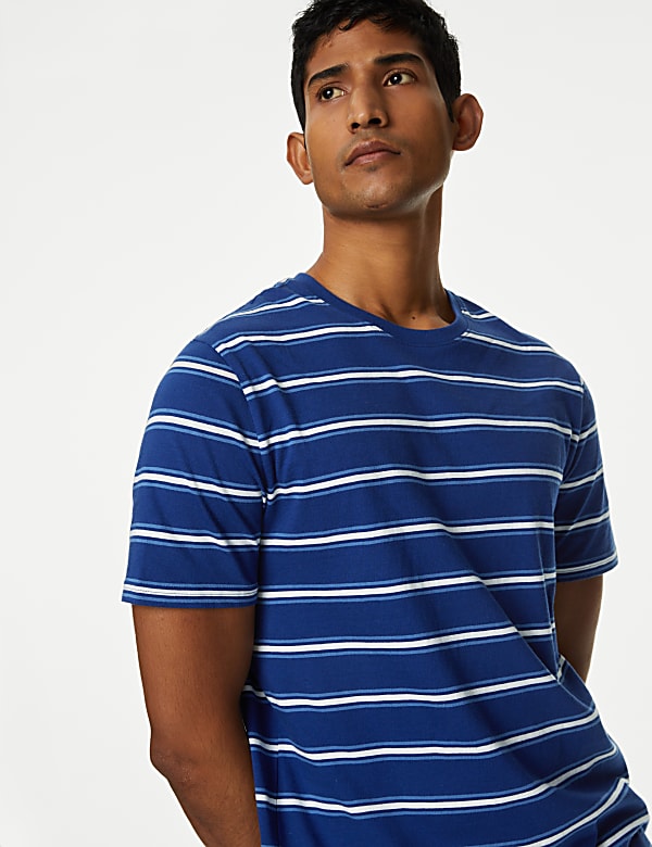 Pure Cotton Striped Pyjama Set