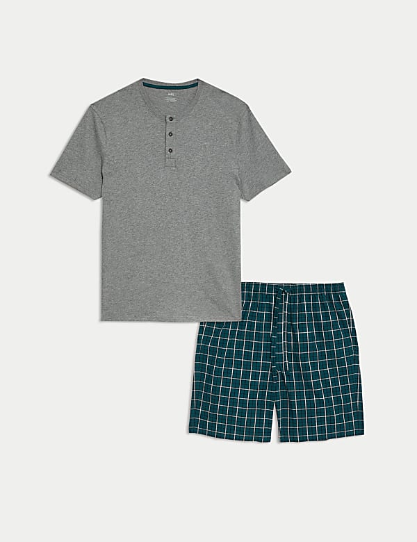 Pure Cotton Checked Pyjama Set - CA