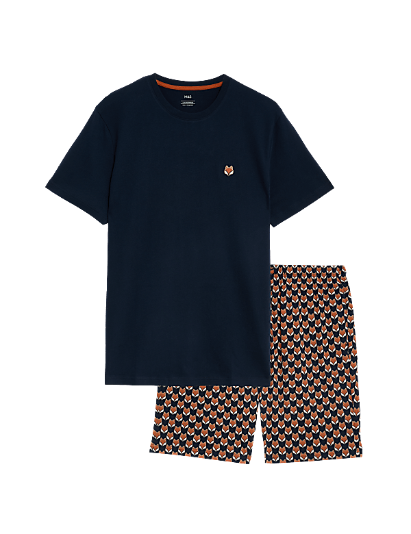 Pure Cotton Fox Print Pyjama Set
