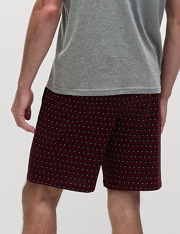 Pure Cotton Stag Print Pyjama Set - ID