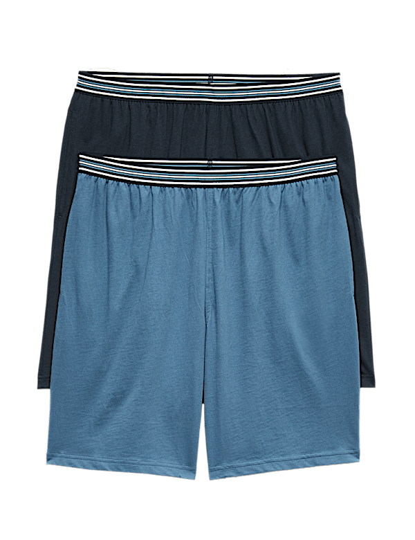 2-Pack Pure Cotton Jersey Pyjama Shorts