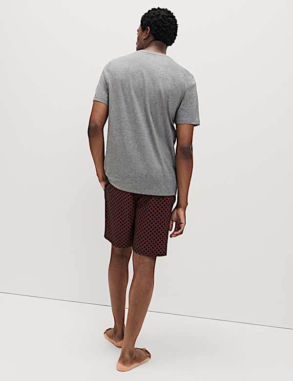 Pyjama 100 % coton à imprimé géométrique - CH