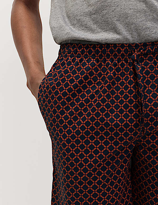 Pyjama 100 % coton à imprimé géométrique - CH