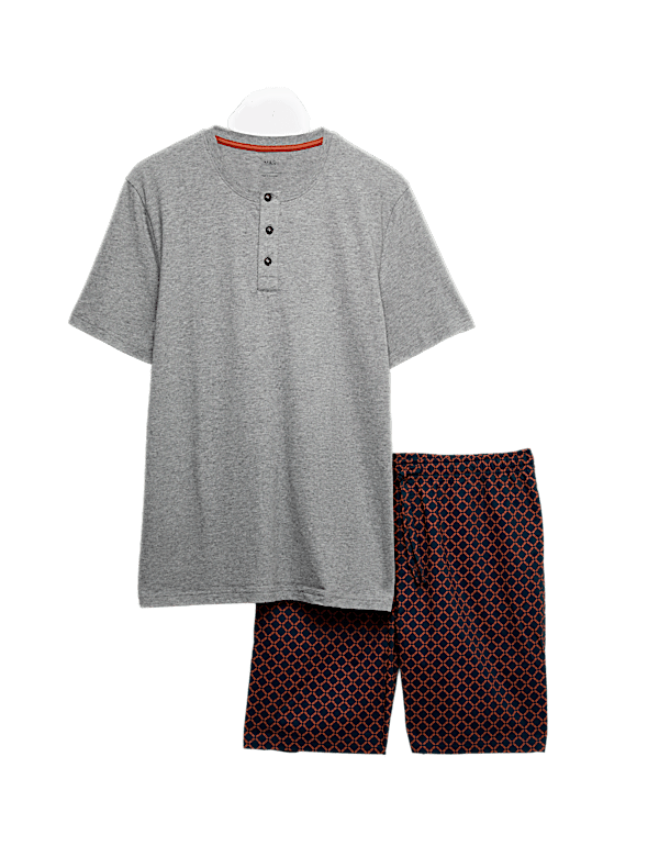 Pure Cotton Geometric Print Pyjama Set