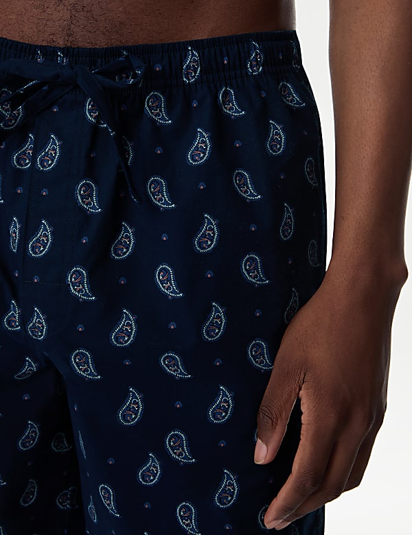 Pure Cotton Paisley Print Pyjama Set