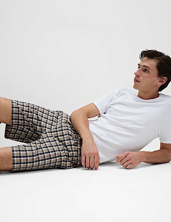 Set van 2 zuiver katoenen pyjamabroeken met print - NL