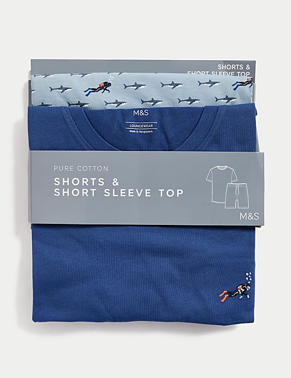 Pure Cotton Diver Print Pyjama Set