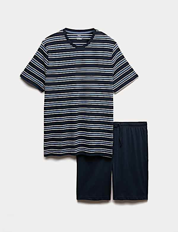 Pure Cotton Striped Pyjama Set - SI