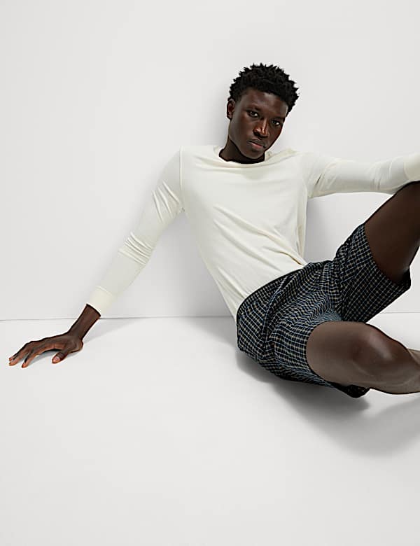 מארז 2 מכנסי פיג'מה קצרים מכותנה טהורה עם הדפס - IL