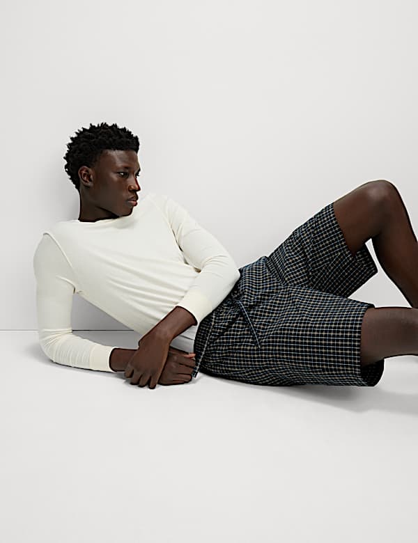 מארז 2 מכנסי פיג'מה קצרים מכותנה טהורה עם הדפס - IL