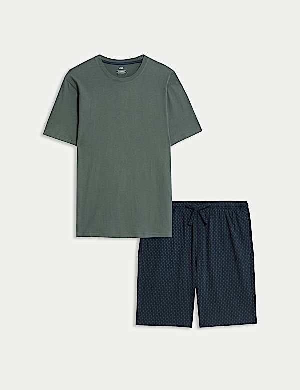 Pure Cotton Geometric Pyjama Set - NL