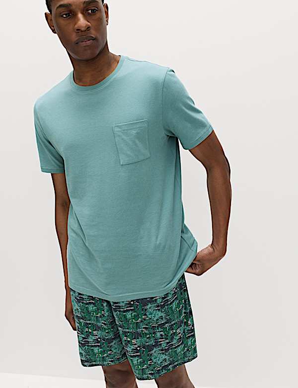 Schlafanzugset aus reiner Baumwolle mit Kaktusmotiv - DE