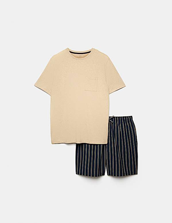 Pure Cotton Woven Striped Pyjama Set