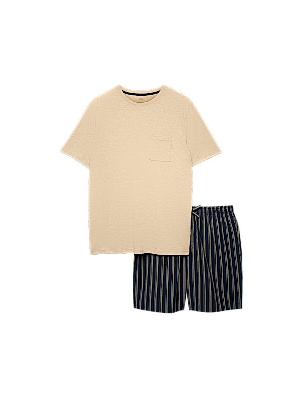 Pure Cotton Woven Striped Pyjama Set