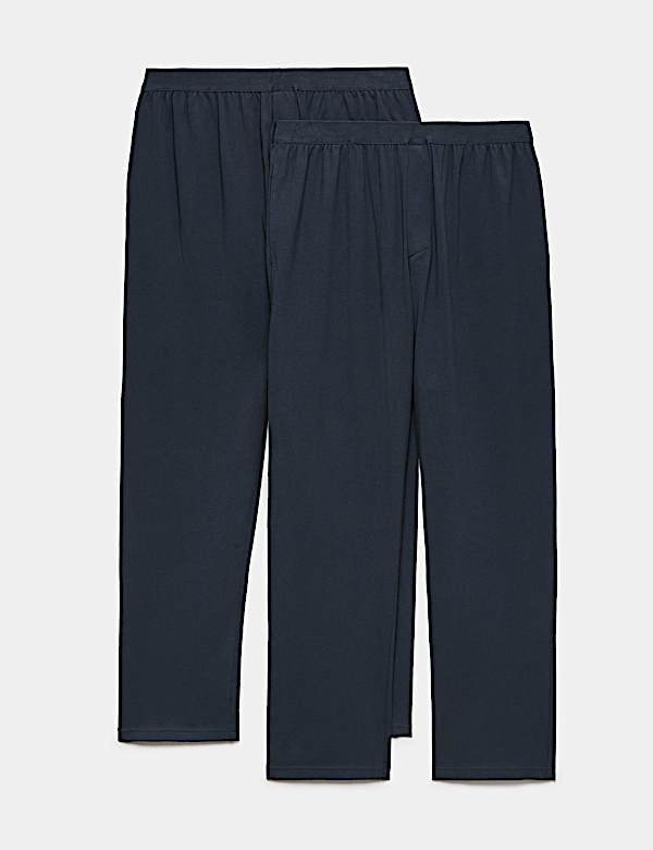 2 Pack Ultimate Cotton Rich Loungewear Bottoms