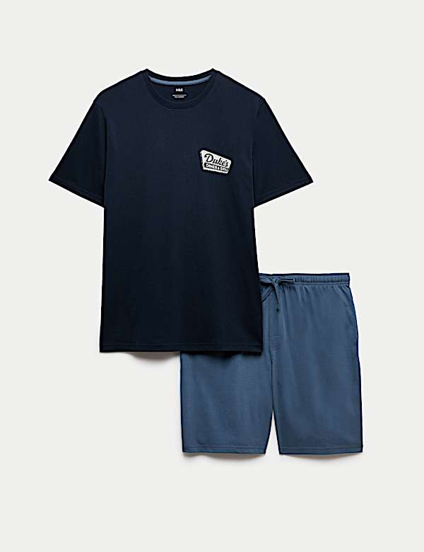 Ensemble pyjama 100 % coton &agrave; motif graphique d&icirc;ner - CA