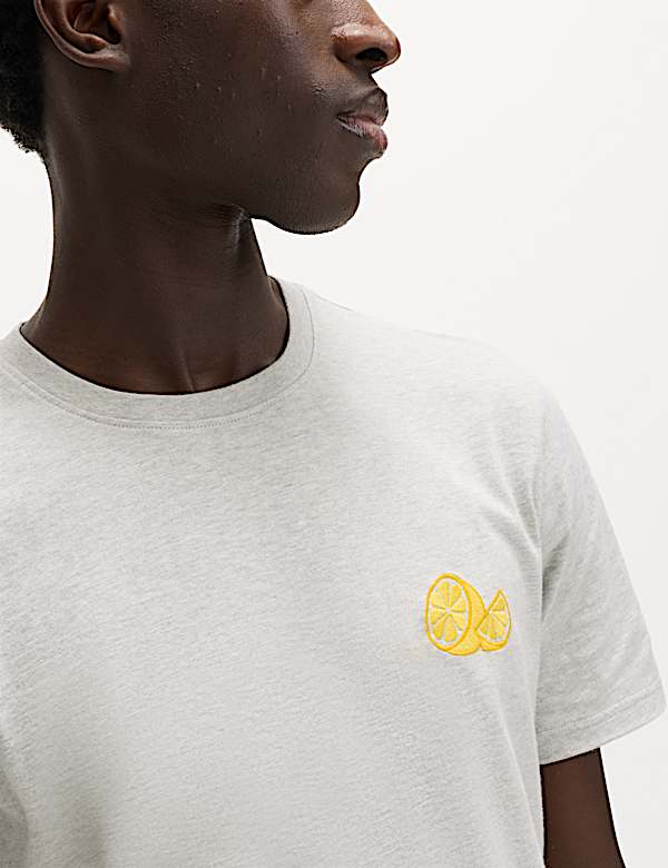 Pure Cotton Lemon Graphic Pyjama Set - BN