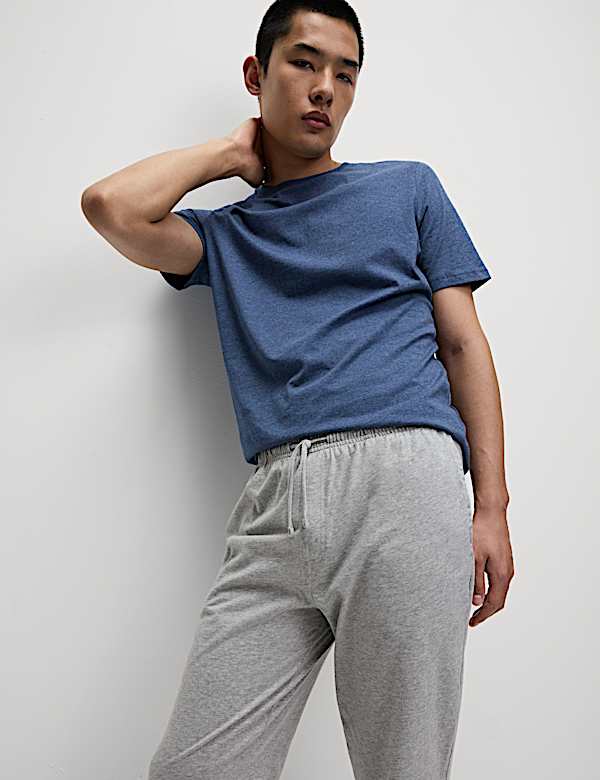 2pk Pure Cotton Pyjama Bottoms