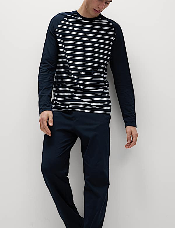 Pure Cotton Striped Pyjama Set