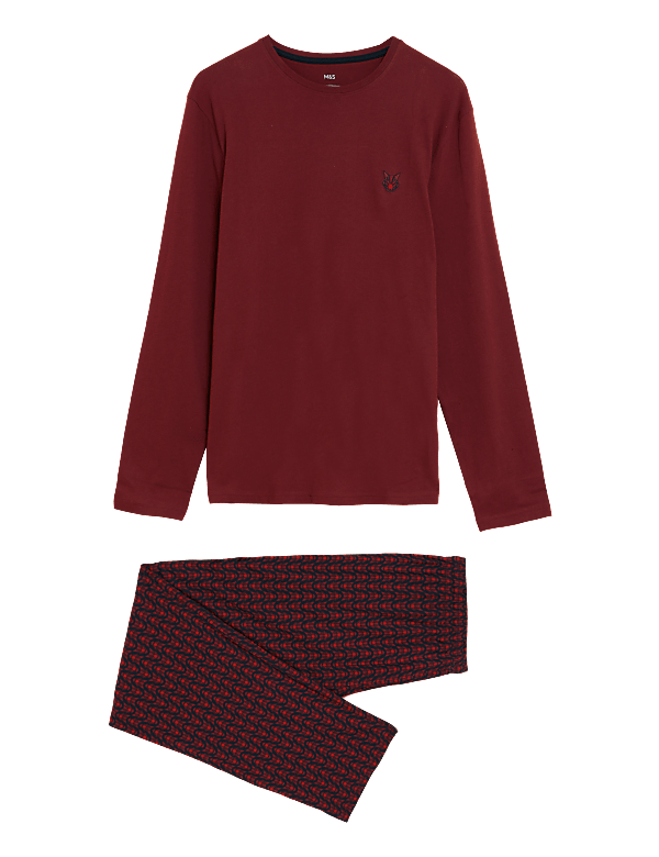 Pure Cotton Fox Print Pyjama Set