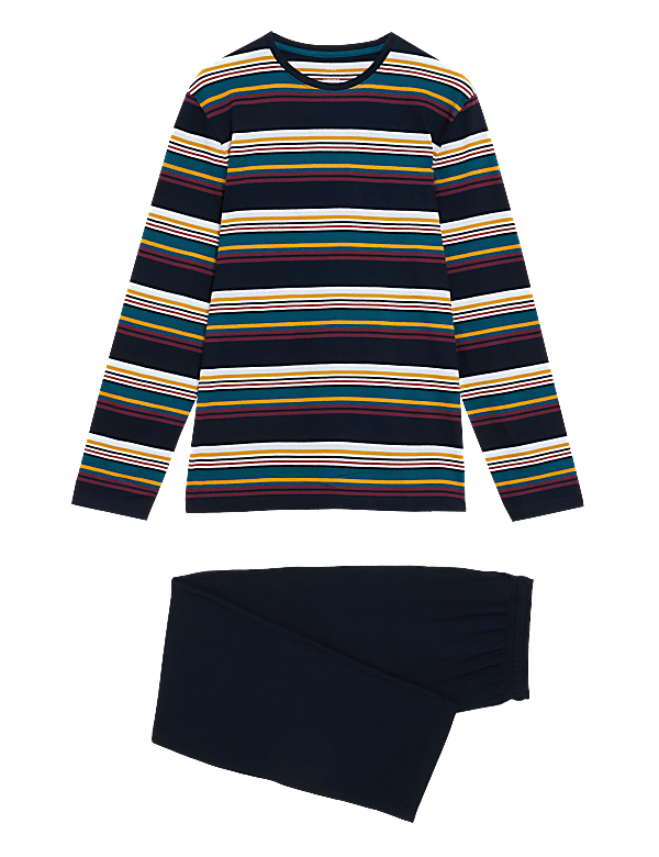 Pure Cotton Striped Pyjama Set