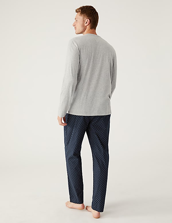 Pure Cotton Always Tired Slogan Pyjama Set