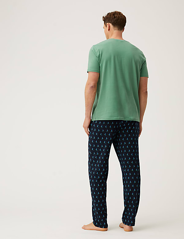 Pure Cotton Hummingbird Print Pyjama Set