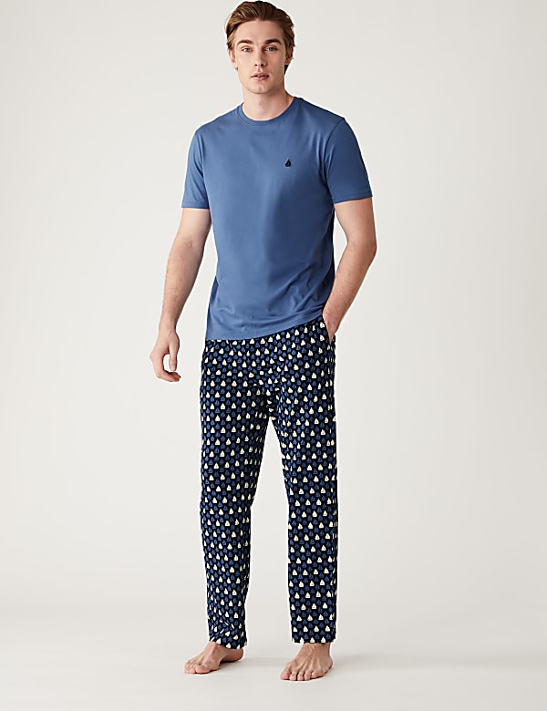 Pure Cotton Boat Print Pyjama Set