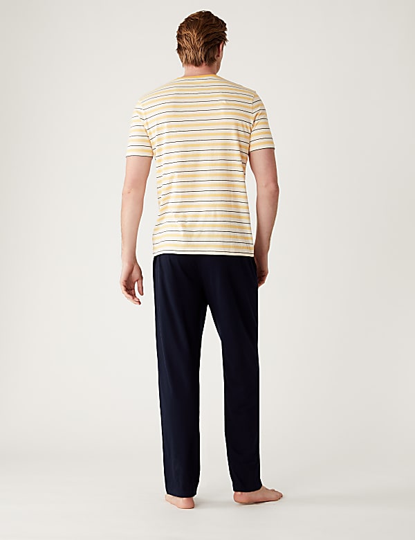Pure Cotton Striped Pyjama Set