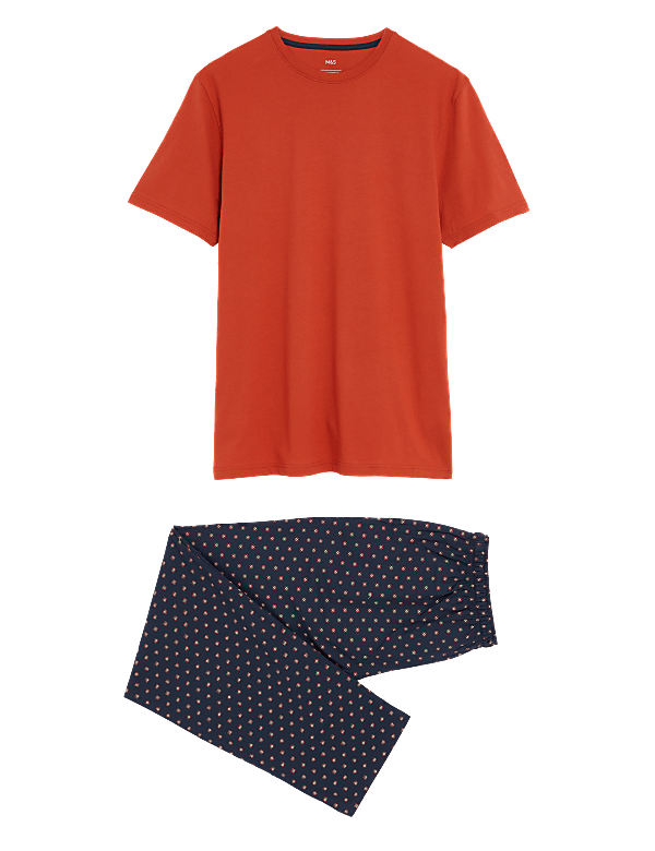 Pure Cotton Mosaic Print Pyjama Set