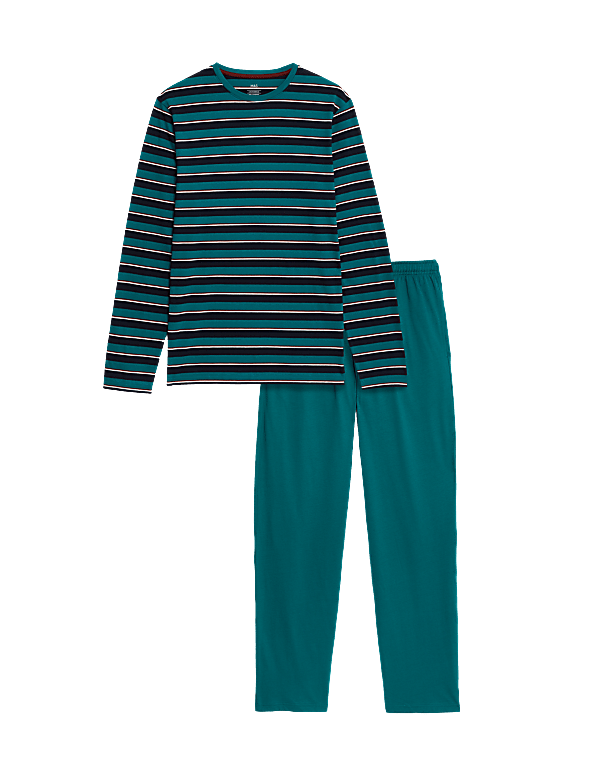 Pure Cotton Stripes Pajama Set