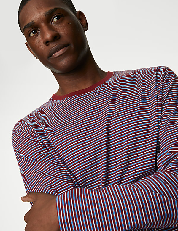 Pure Cotton Striped Pyjama Set