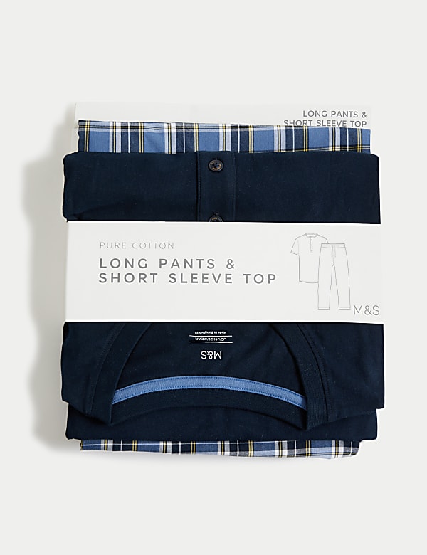Pure Cotton Checked Pyjama Set