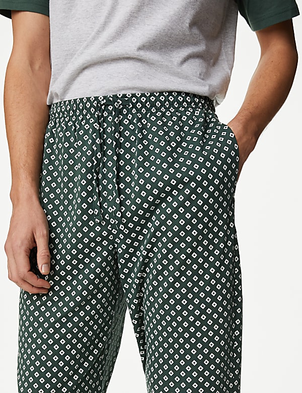 Pure Cotton Geometric Print Pyjama Set